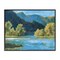 Stupell Industries Blue Hued Mountains Framed Giclee Wall Art Design by Pam Britton